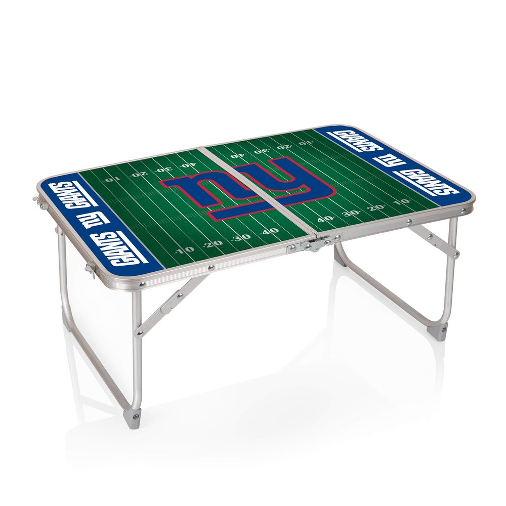 PICNIC TIME New York Giants Mini Portable Table, Charcoal Wood Grain