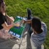 PICNIC TIME New York Giants Mini Portable Table, Charcoal Wood Grain view 2