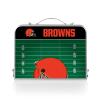 Picnic TIME Cleveland Browns Mini Portable Table, Charcoal Wood Grain view 3
