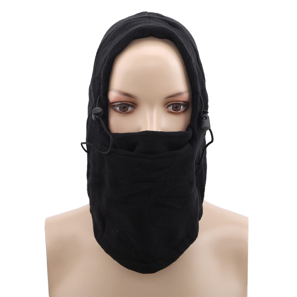 LILIYUAN Balaclava Hat Winter Neck Warmer Winter Sports Cap for Extreme Cold Weather for Men & Women Black