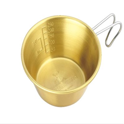 Captain Stag UH-66 Sierra Cup, Brass, 11.8 fl oz (320 ml), Made in Japan, Made in Tsubamesanjo, Gold