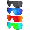 Mryok 4 Pair Polarized Replacement Lenses for Oakley Liv Sunglass - Stealth Black/Fire Red/Ice Blue/Emerald Green view 1