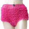 renvena Women's Ruffle Layered Bloomers Safety Tired Boyshorts Booty Pettipants Girlie Dance Shorts Hot Pink One Size view 4