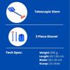 TerraWest Core Plus Avalanche Shovel and 240 cm Quick Lock Probe view 4