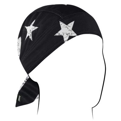 Zanheadgear Flydanna Polyester Micromesh Black & White Flag