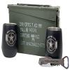 (1) 30 Cal Grade 1 Military Ammo Can (Used) - (2) Laser Engraved, Hold The Line Insulated Wine Tumblers - (1) Laser Engraved, Corkscrew/Multi-Tool view 1