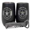 (1) 30 Cal Grade 1 Military Ammo Can (Used) - (2) Laser Engraved, Hold The Line Insulated Wine Tumblers - (1) Laser Engraved, Corkscrew/Multi-Tool view 2