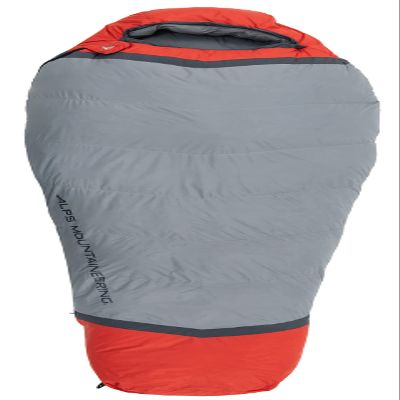 ALPS Mountaineering Zenith +30 Mummy Sleeping Bag, Regular - Gray/Red, New