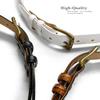 Arthur Men's Italian Calfskin Genuine Leather Dress Belt Solid Brass Roller Buckle 1-1/8"(30mm) Wide (Lizard Navy, 34) view 4