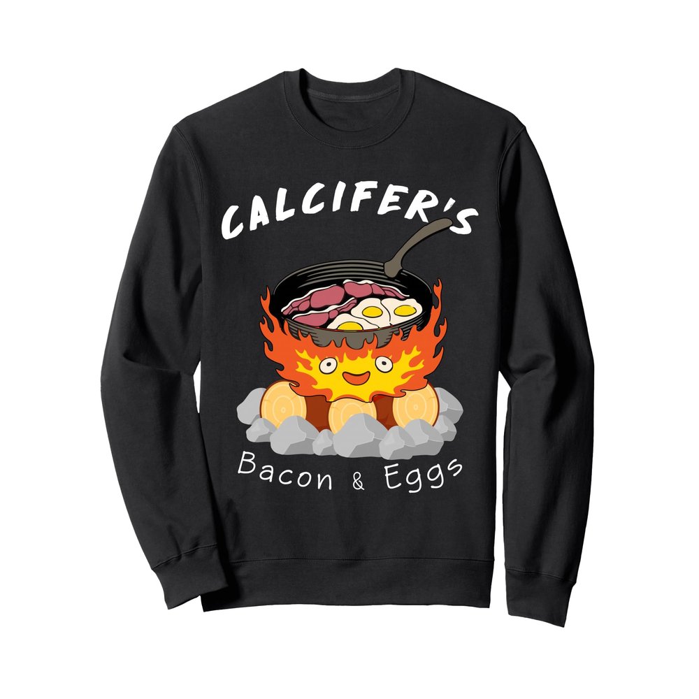 Food lover, Calcifer's bacon and egg Cook Sweatshirt