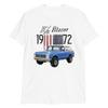 1972 Chevy Blazer K5 Light Blue Vintage Truck Short-Sleeve Unisex T-Shirt view 1