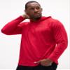 DEVOPS Men's Fleece Thermal Workout Hoodie (Black/Red, Large) view 4