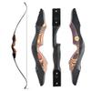 AMEYXGS 60 Inch Takedown Recurve Bow 25-60 Lbs American Hunting Bow Wood Riser Right Hand Longbow for Adult Beginner Hunting Target Practice (35 Lbs, Yellow Zebra) view 1