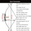 AMEYXGS 60 Inch Takedown Recurve Bow 25-60 Lbs American Hunting Bow Wood Riser Right Hand Longbow for Adult Beginner Hunting Target Practice (35 Lbs, Yellow Zebra) view 2