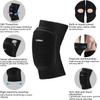ONTYZZ Kids Knee Pads with Thicken Sponge Padding, Breathable Stretchy Knee Pad for Child Girls Boys, Soft Knee Pads for Dancing Skating Football Mountaineering Cycling Black/M view 3