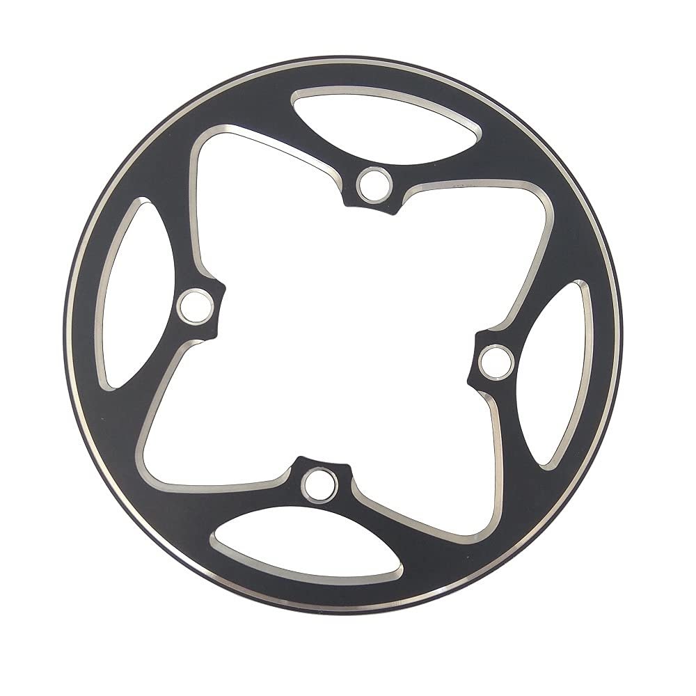 MYEEI 104 BCD Bicycle Chain Wheel 104 BCD 44T 42T Bike Chainring Aluminum Alloy Guard MTB Chainring Cover Mountain Bikes Chain Ring Protect Cover Support (Color : 44T)