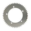MYEEI Fixie Single Speed Fixed Gear Chain Ring Chain Wheel 44T 46T 48T 50T 52T 53T Fixie Road Track Bike Chainwheel Single Speed 130mm BCD Chainring Silvery (Color : 130BCD-46T) view 1