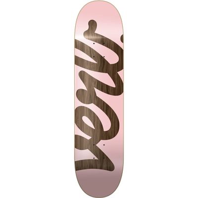 Verb XL Script Skateboard Deck -7.75 Pink - Assembled AS Complete Skateboards