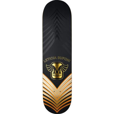 Monarch Bufoni Horus Skateboard Deck -8.37 Black/Gold/Orange R7 - (Bundled with Free 1'' Hardware Set)