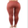 90 Degree By Reflex Performance Activewear - Printed Yoga Leggings - Leopard Terracotta Elastic Free - Small view 4