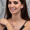 Diamond Treats 925 Sterling Silver Ruby Red Tennis Bracelet for Women, 7.5-8 Inch Bezel Set in Sterling Silver view 4