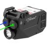Votatu H1L-GB Laser Light Combo, 3 in 1 Strobe Green Blue Laser Sight with 750 Lumen Strobe Weapon Light for Pistol, Laser Beams for Handgun Picatinny Mount, Magnetic Rechargeable view 1