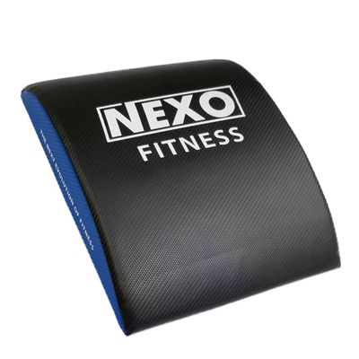 Extra-Firm Ab Exercise Mat Enhanced Range of Motion for Sit-Ups, Core Workouts, Ab Support Pad, Crunches, and Functional Fitness Training Black/Blue