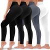 4 Pack Leggings for Women Butt Lift High Waisted Tummy Control No See-Through Yoga Pants Workout Running Leggings view 1