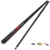 Pool Cue Billiard Cue 1/2 Section Handcraft Cue Carbon Fiber Adult with Stable Force Transmission and Stainless Steel Copper Interface WEWYQSJXBXF-211206(Color:9.5mm Black) view 1