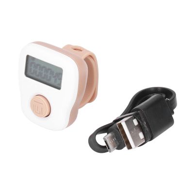 Ring Counter, Silicone Finger Counter USB Rechargeable Sweat Proof for Sports