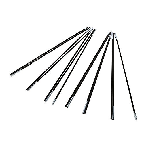 Zerodis Tarp Pole, Foldable Lightweight Tent Pole Replacement with High Strength Portable Adjustable Tent Rod Accessories for Camping Travel