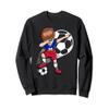 Dabbing Soccer Boy Haiti Jersey Haitian Football Fans Sport Sweatshirt view 1