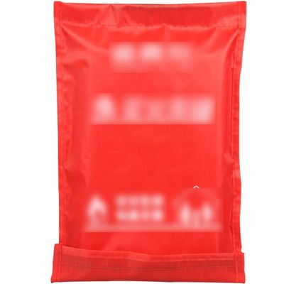 Fire Blanket Double-Sided Silicone Coating Fire Blanket, Fire Escape Self-Rescue Blanket, Simple Operation Emergency Blankets, 3 Kinds of Packaging (Color : Bagged, Size : 59 * 59inches)