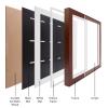 16x16 Inch Medal Display Shadow Box Frame, 12 Medals Display Case, 3D Wooden Medal Box Frame for Runners Marathon Triathlon Soccer Gymnastics All Sports Award Insignia (Walnut Finish) view 2