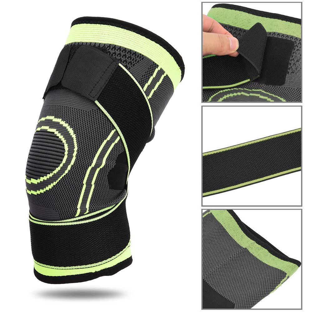 Shanrya Kneepad, Exercise Kneepad, Volleyball Knee Pads Breathable Knee Pads Outdoor Kneepad Elastic Kneepad for Sports Dancing Running Hiking Basketball Training (Green