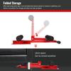 INNOLIFE Sissy Squat Machine Adjustable Height, Protective Foam Thick Steel Fitness Home Gym (Red) view 3