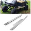 Kojem Silver Rocker Panel Diamond Compatible with 1994-2013 EZGO TXT Golf Cart Pair Aluminum Silver Side Plate Cover view 1