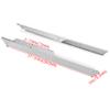 Kojem Silver Rocker Panel Diamond Compatible with 1994-2013 EZGO TXT Golf Cart Pair Aluminum Silver Side Plate Cover view 3