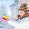 Hicarer 2 Pairs Kids Mittens Children Winter Snow Waterproof Thick Warm Windproof Gloves for Girls Boys(Pink and Dark Purple,5-8 Years,Star Style) view 3