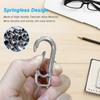 AIIKEE Titanium Heavy Duty Keychain Carabiner, EDC Key Clip Anti-Lost Quick Released Backpack Hook, Car Keychain Clip, Belt Loop Clip, Outdoor Camping Keyring- 2 Pack view 4
