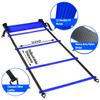 OFYDNR Speed Agility Ladder Training Set, 12 Rung 20Ft Agility Ladder, 12 Disc Cones, 4 Steel Stakes, Resistance Parachute with Carry Bag for Soccer Basketball Football Boxing Footwork Sports (Blue) view 2