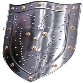 ARTIZANSTORE Medieval Warrior Viking Shield for Cosplay, Role-Play 18 Guage Steel Medieval Knight 18 Inch Templar Shield Shield Party Decor Costume Gifts