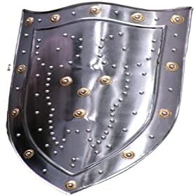 ARTIZANSTORE Medieval Warrior Viking Shield for Cosplay, Role-Play 18 Guage Steel Medieval Knight 18 Inch Templar Shield Shield Party Decor Costume Gifts