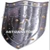 ARTIZANSTORE Medieval Warrior Viking Shield for Cosplay, Role-Play 18 Guage Steel Medieval Knight 18 Inch Templar Shield Shield Party Decor Costume Gifts view 2