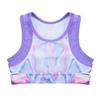 Daenrui Kids Girls Tie Dye Sleeveless Cutouts Waist Active Tank Crop Top Dance Workout Athletic Shirts Tops Colorful Tie Dye 14 Years view 4