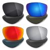 Mryok 4 Pair Polarized Replacement Lenses for Revo Harness RE4071 Sunglass - Stealth Black/Fire Red/Ice Blue/Silver Titanium