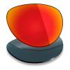 Mryok 4 Pair Polarized Replacement Lenses for Oakley Tie Breaker OO4108 Sunglass - Stealth Black/Fire Red/Ice Blue/Silver Titanium view 4
