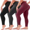 3 Pack Leggings for Women High Waisted No See-Through Tummy Control Soft Yoga Pants Womens Workout Athletic Running Leggings view 1