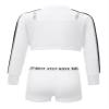 Daenrui Kids Girls Dance Outfits Mesh Fishnet Cropped Sweatshirt Top and Shorts Hip Hop Street Dance Clothes White 6 Years view 2