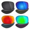 Mryok 4 Pair Polarized Replacement Lenses for Electric Hoy Inc Sunglass - Stealth Black/Fire Red/Ice Blue/Emerald Green